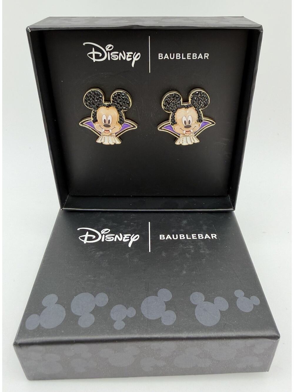 Disney x Baublebar Mickey Mouse Vampire Enamel Stud Earrings Halloween